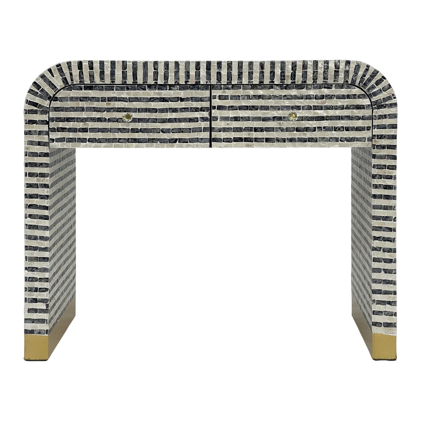 Eclipse Wave Mother of Pearl Hand Inlay Console