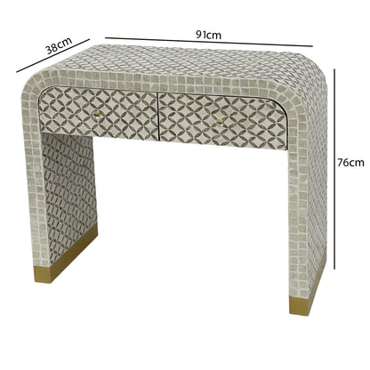 Eclipse Mother of Pearl Hannd Inlay Console