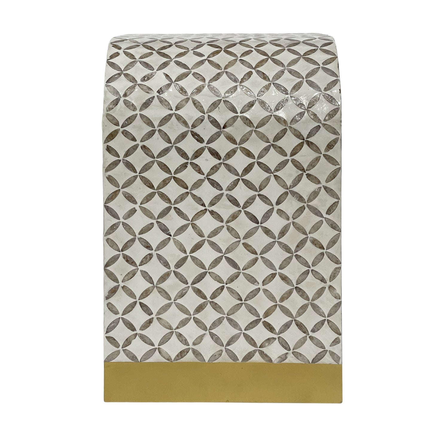 Eclipse Mother of Pearl Hand Inlay Bedside Table