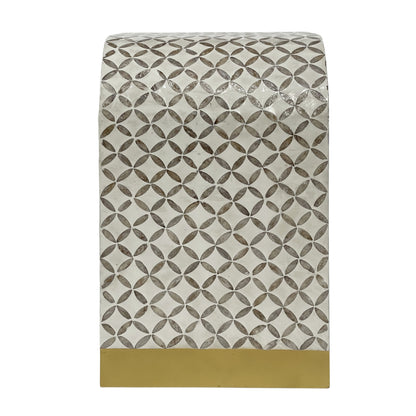 Eclipse Mother of Pearl Hand Inlay Bedside Table