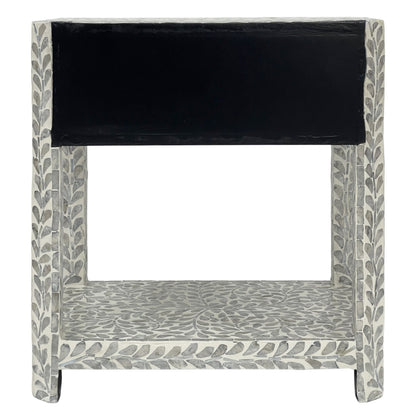 Pearl Floral Mother of Pearl Bedside Table
