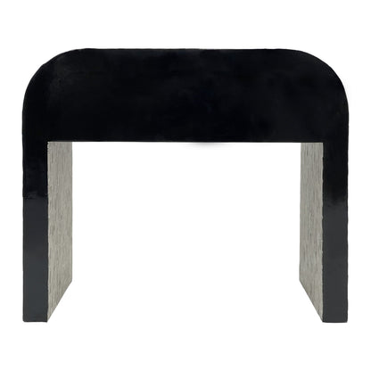 Curved Mosaic Hand Inlay Mother of Pearl Bedside Table