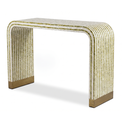 Contour Peak Mother of Pearl Hand Inlay Console