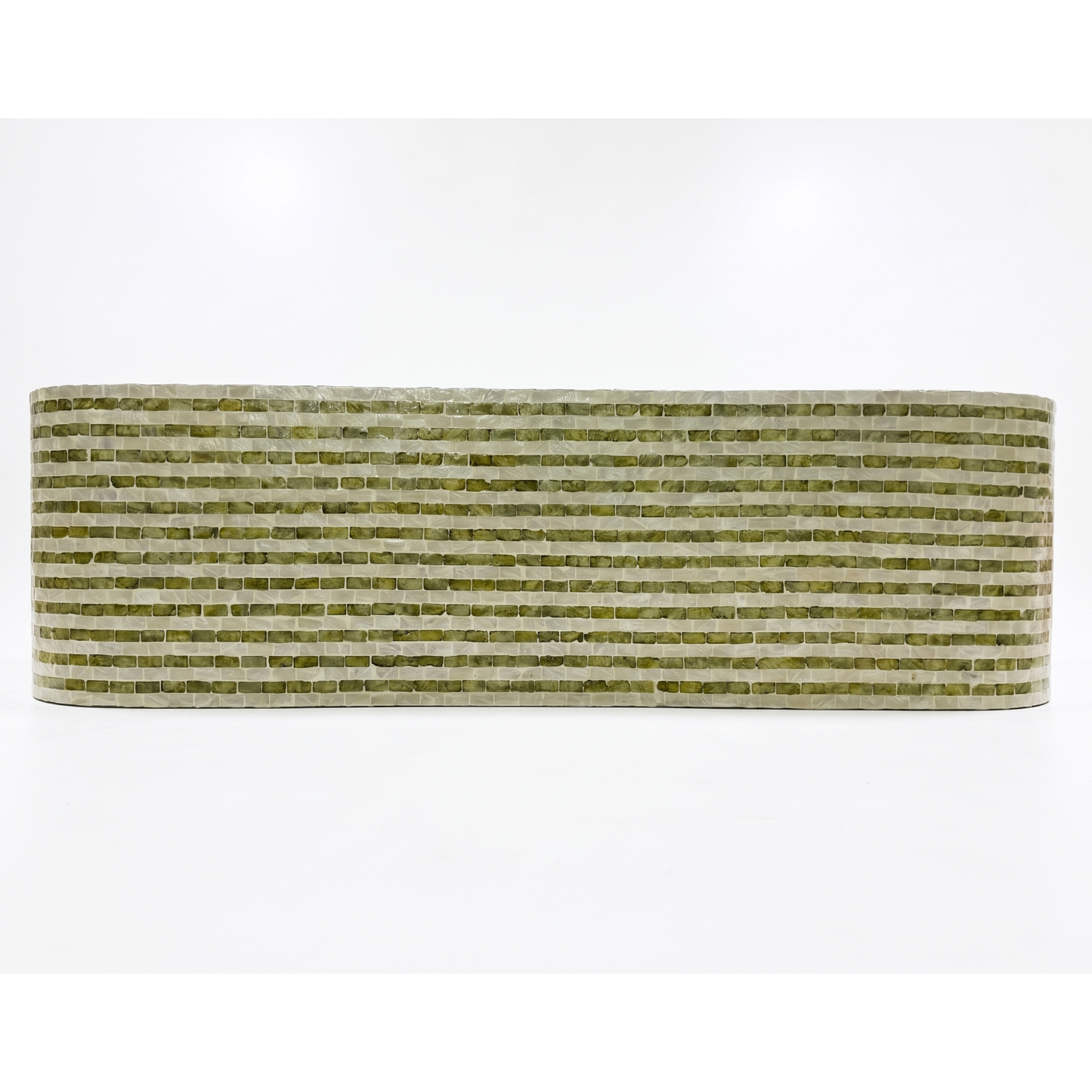 Mother of Pearl Crest Handmade Console