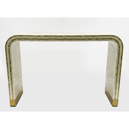 Contour Peak Mother of Pearl Hand Inlay Console