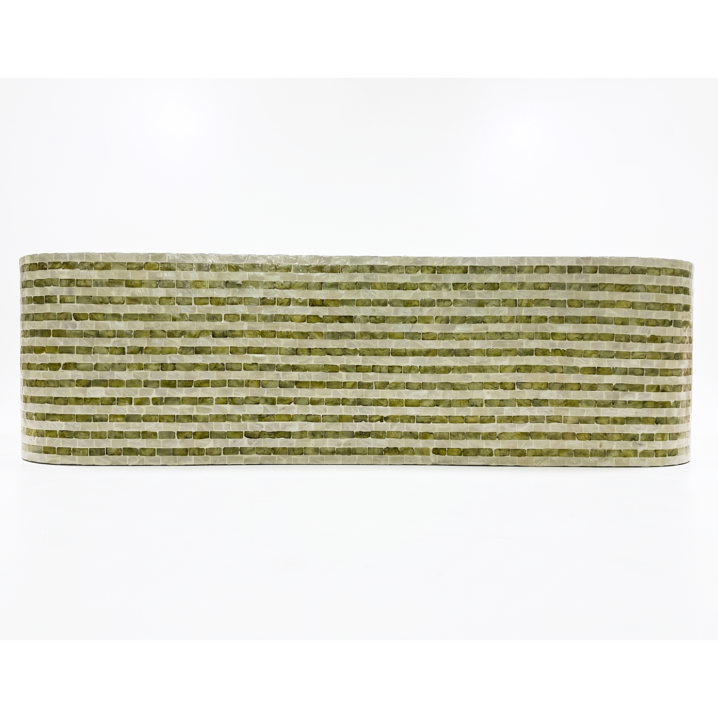 Contour Peak Mother of Pearl Hand Inlay Console