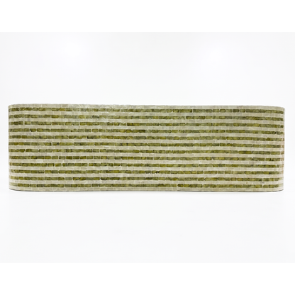 Contour Peak Mother of Pearl Hand Inlay Console