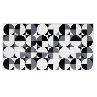 Mother of Pearl Hand Inlay Spectrum Coffee Table - decorstore