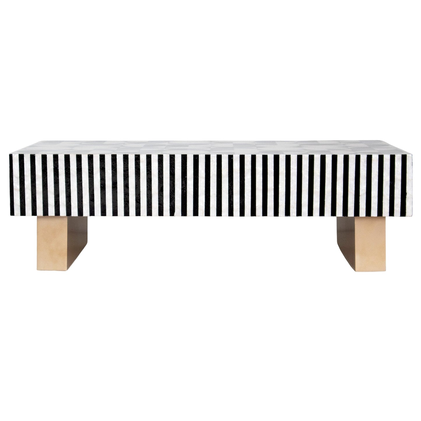 Mother of Pearl Hand Inlay Spectrum Coffee Table - decorstore