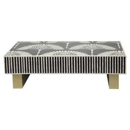 Mother of Pearl Hand Inlay Royal Lotus Coffee Table - decorstore