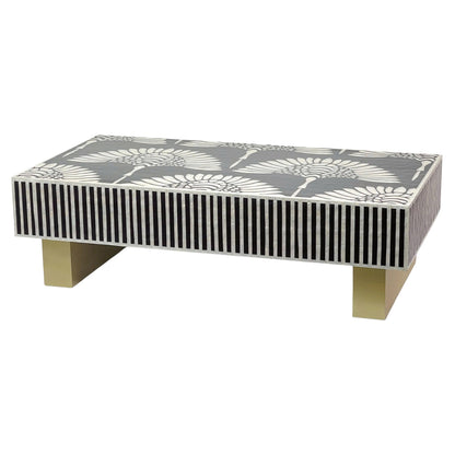 Mother of Pearl Hand Inlay Royal Lotus Coffee Table - decorstore