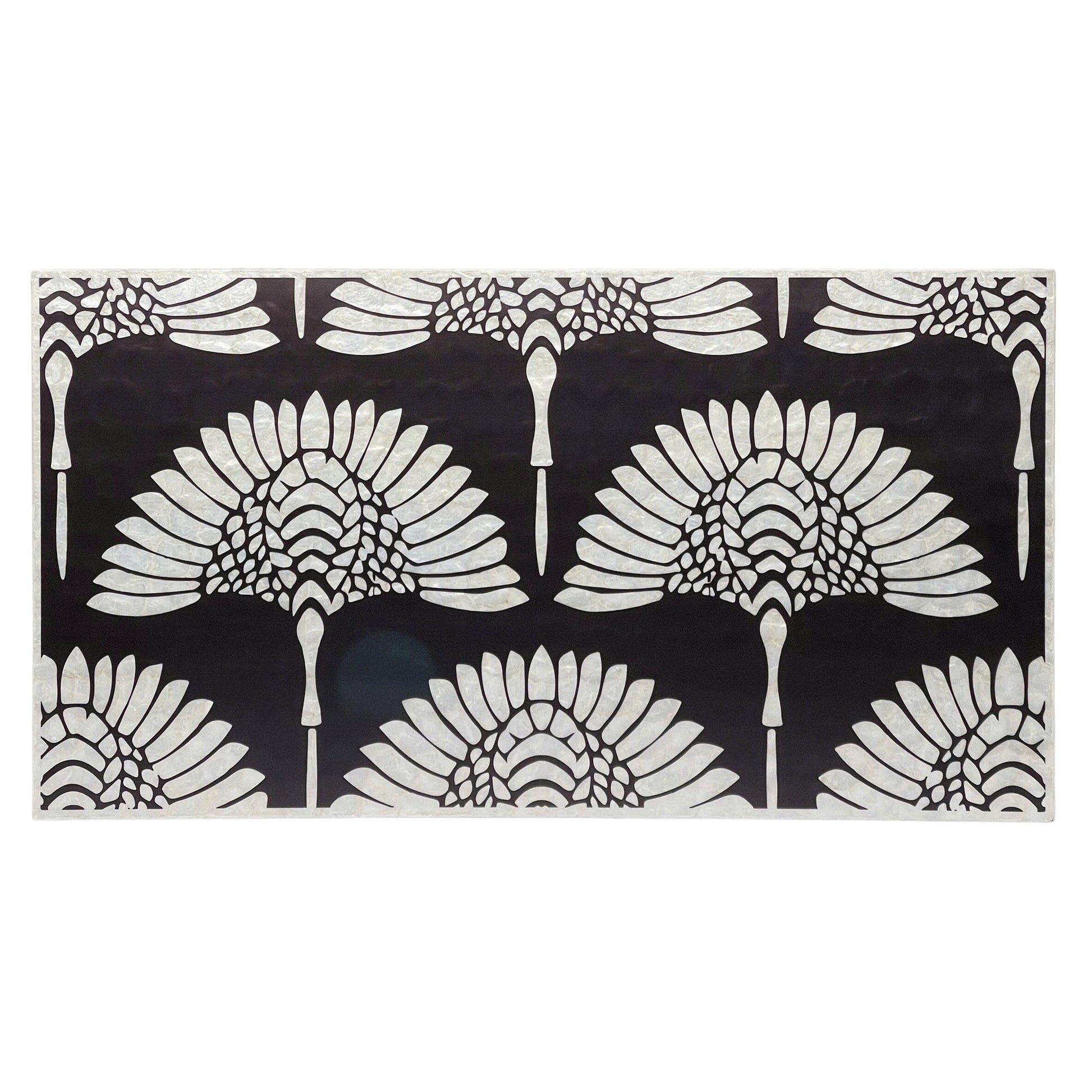 Mother of Pearl Hand Inlay Royal Lotus Coffee Table - decorstore