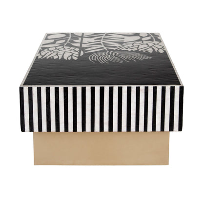 Mother of Pearl Hand Inlay Studio Helix Coffee Table - decorstore