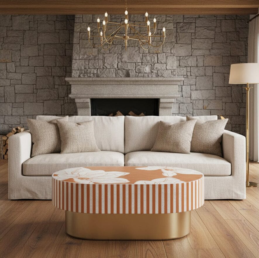 Mother of Pearl Hand Inlay Ethereal Sky Coffee Table - decorstore