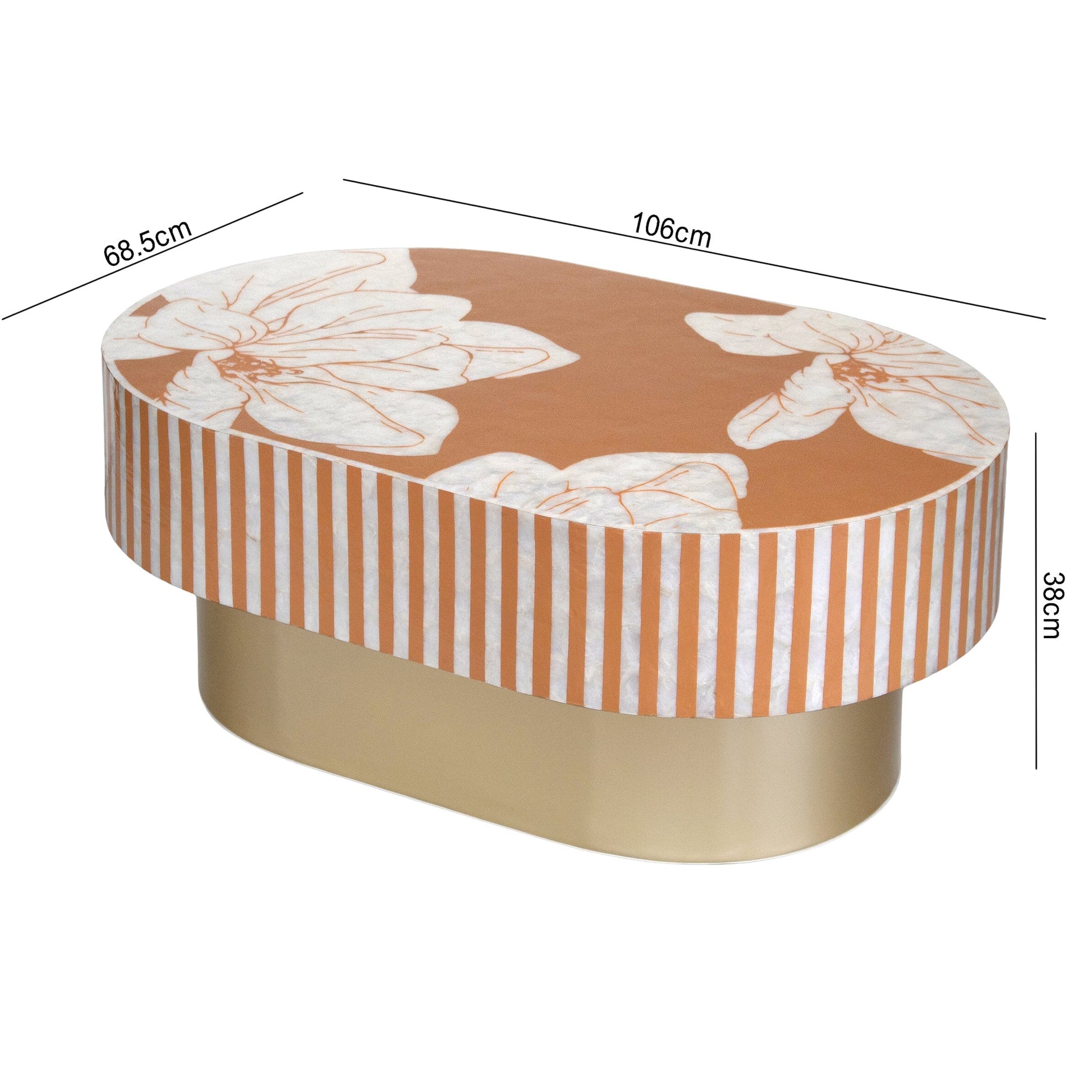 Mother of Pearl Hand Inlay Ethereal Sky Coffee Table - decorstore