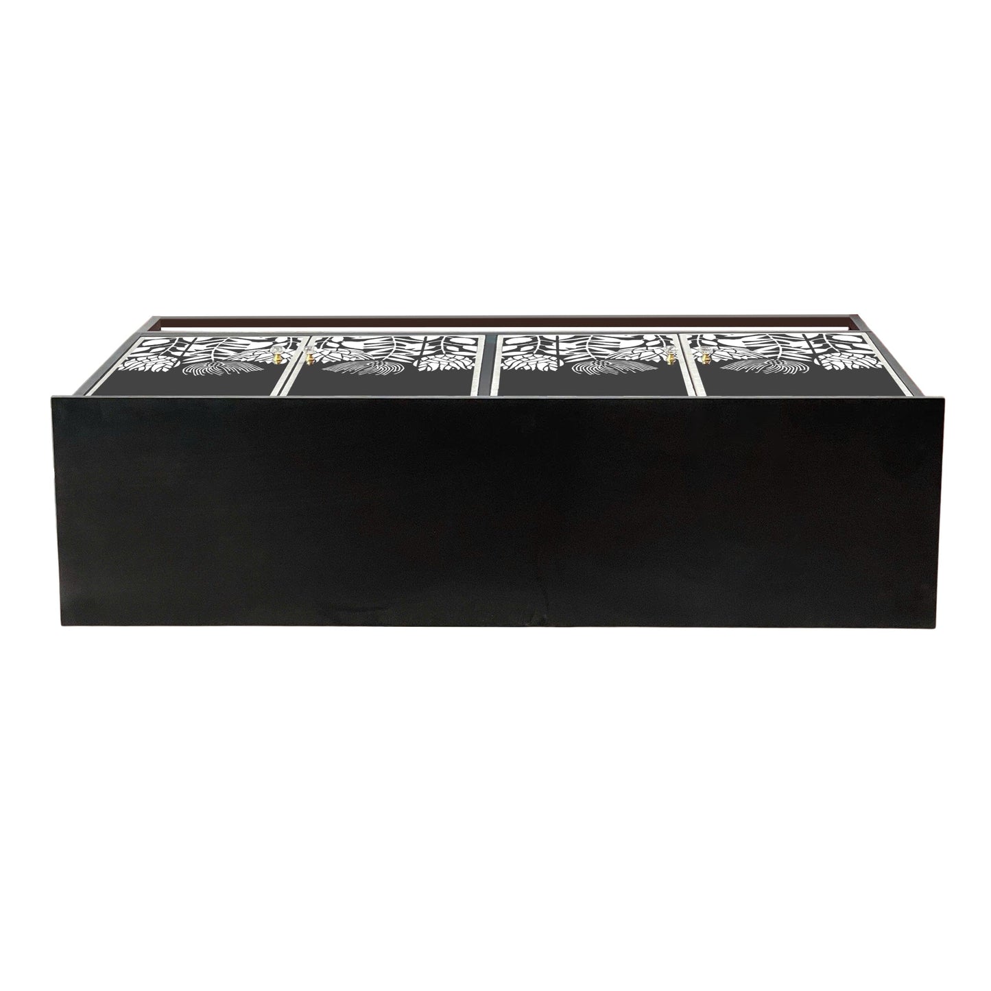 Mother of Pearl Hand Inlay Midnight Flora Sideboard - decorstore