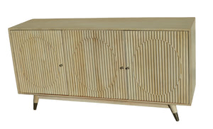 Corrugated Ash Hardwood Handmade Sideboard - decorstore