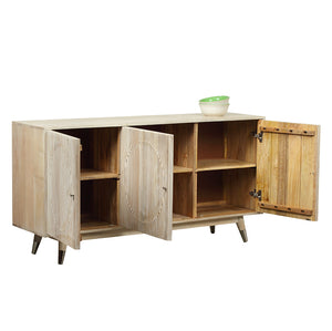 Corrugated Ash Hardwood Handmade Sideboard - decorstore