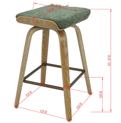 Evergreen Weave Upholstered Bar Stool