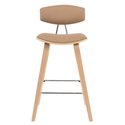 Modern Bar Stool Khaki - decorstore