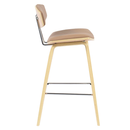 Modern Bar Stool Khaki - decorstore