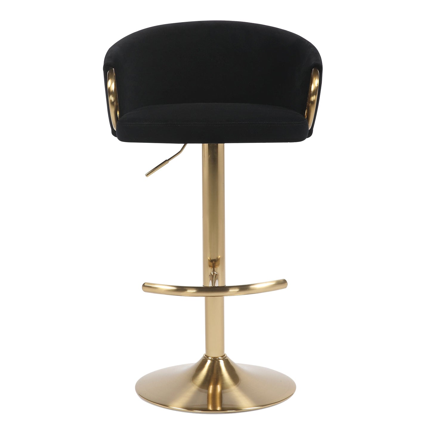 Noir Gold Gas Lift Bar Stool - decorstore