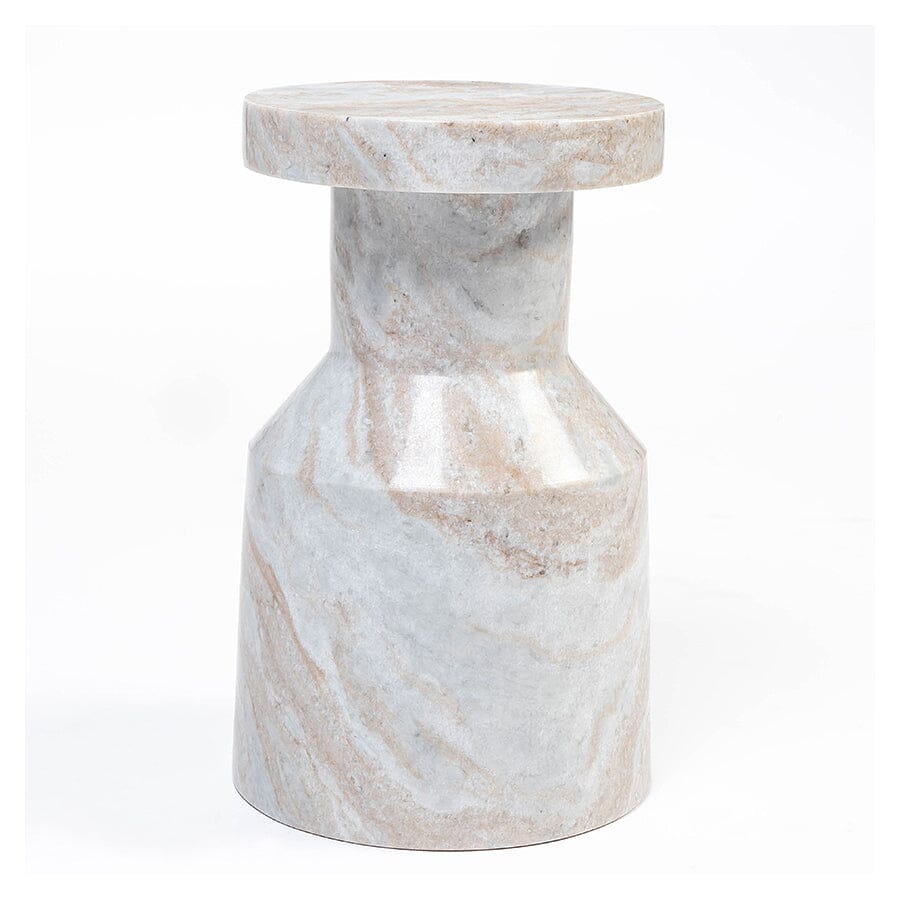 Haze Solid Marble Side Table - decorstore