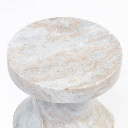Haze Solid Marble Side Table - decorstore