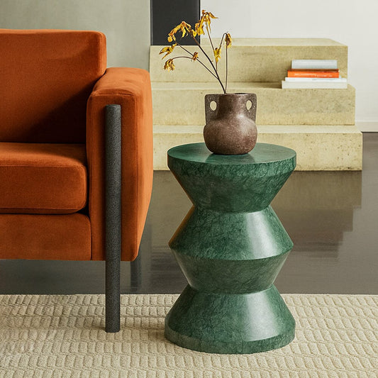 Equinox Solid Marble Accent Table - decorstore