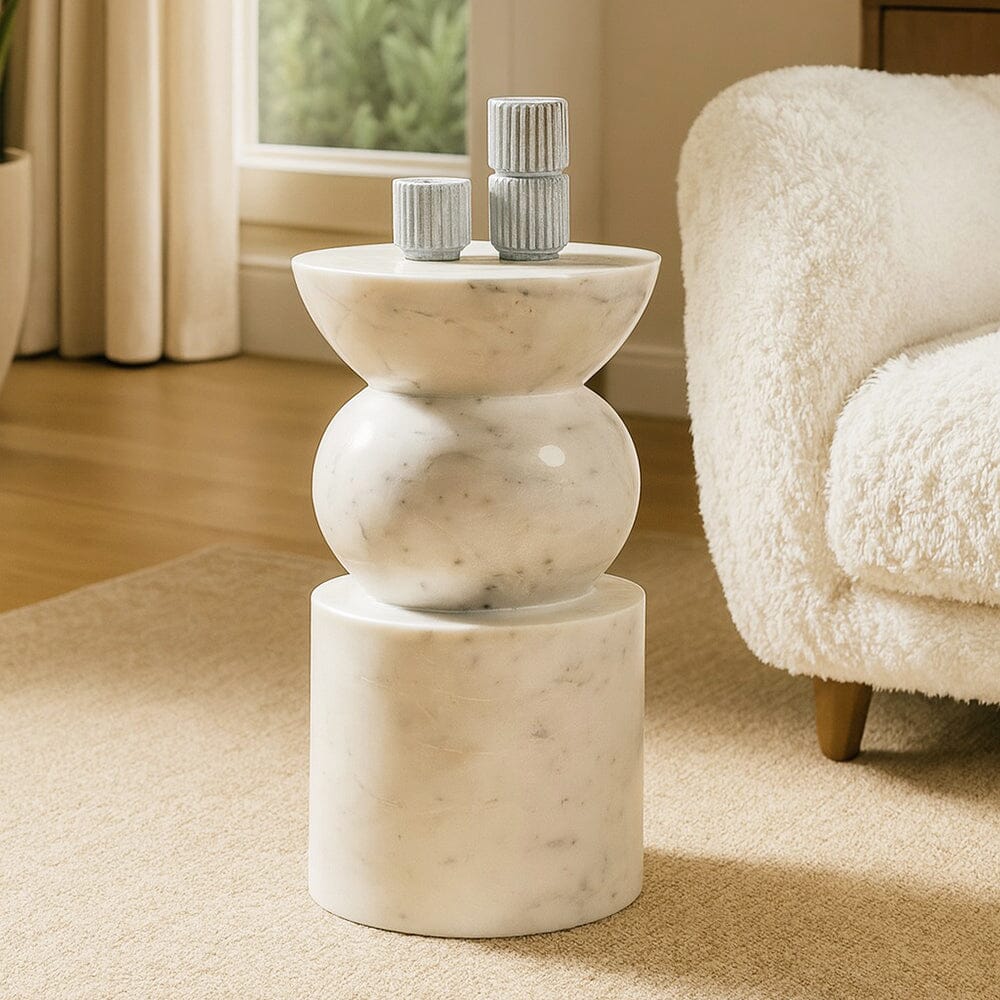Umbra Solid Marble Side Table - decorstore