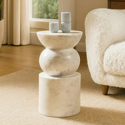 Umbra Solid Marble Side Table - decorstore