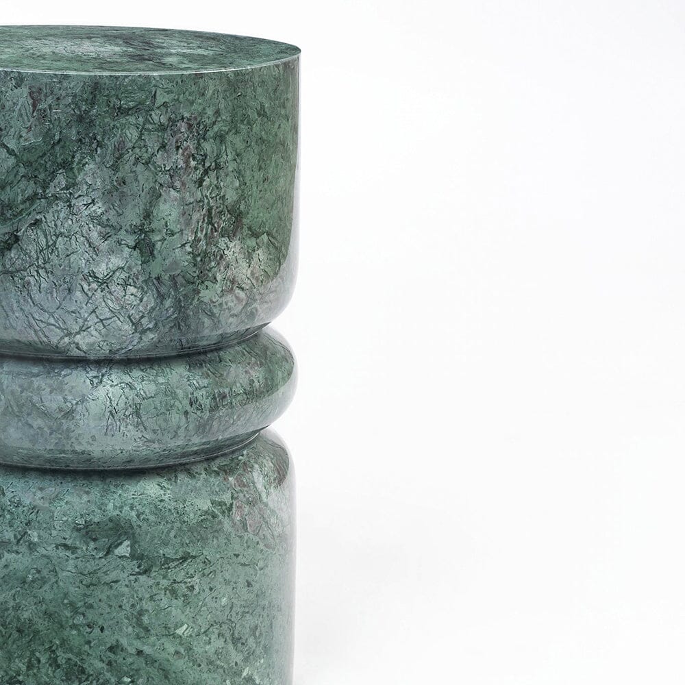 Crescent Solid Marble Side Table - decorstore