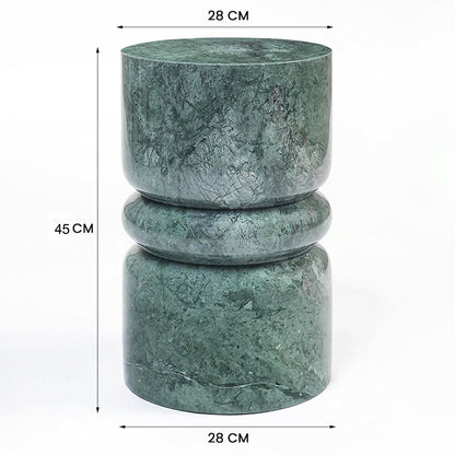 Crescent Solid Marble Side Table - decorstore