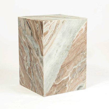 Tranquility Solid Marble Side Table - decorstore
