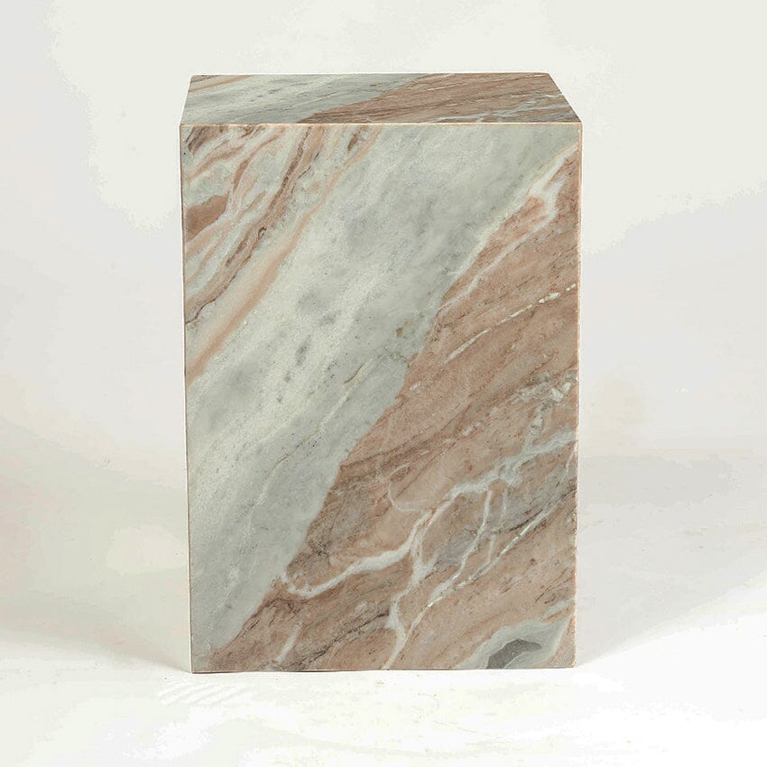 Tranquility Solid Marble Side Table - decorstore