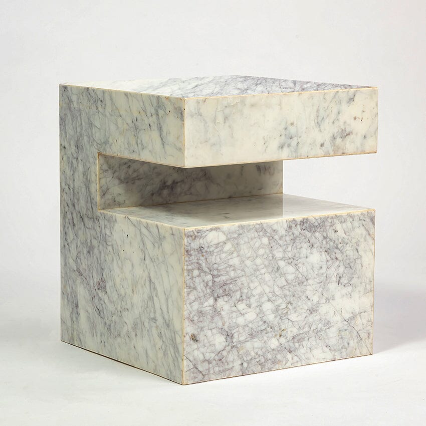 Oasis Solid Marble Side Table - decorstore
