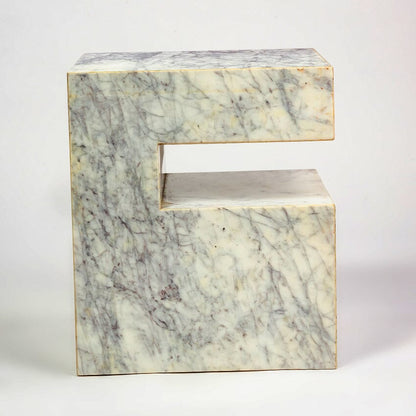 Oasis Solid Marble Side Table - decorstore