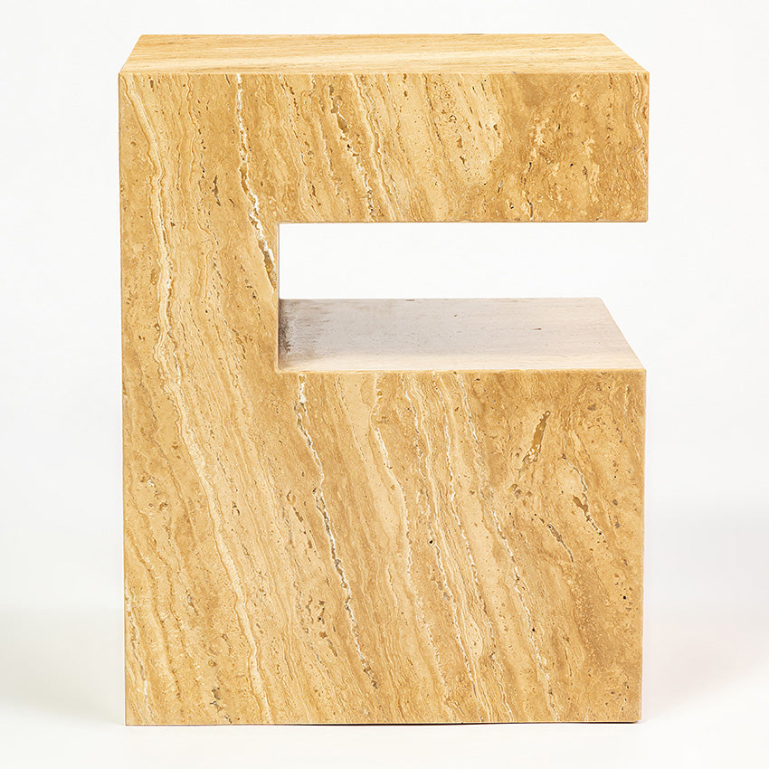Oasis Solid Marble Side Table