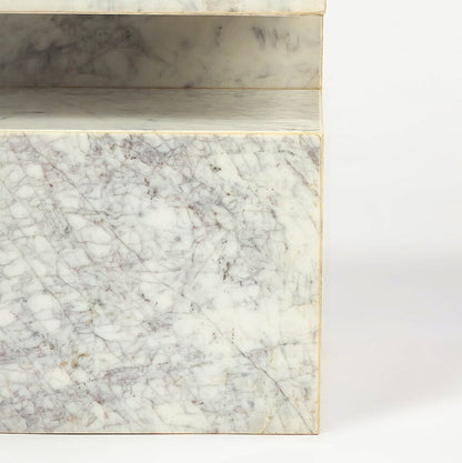 Oasis Solid Marble Side Table - decorstore