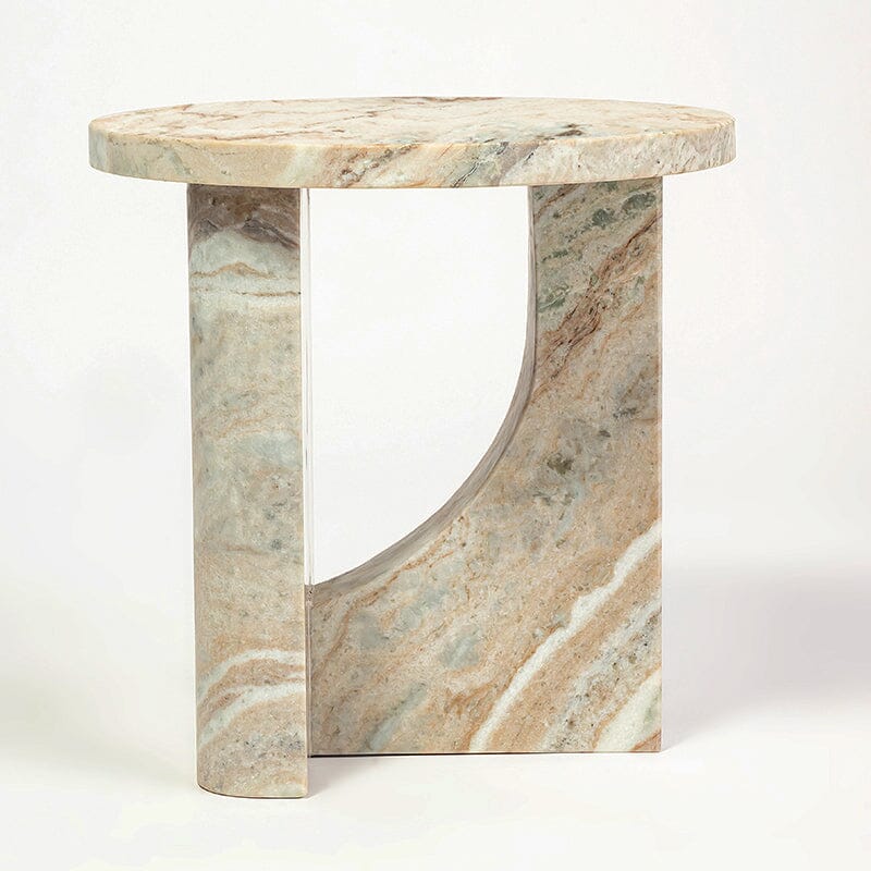 Obelisk Solid Marble Side Table - decorstore