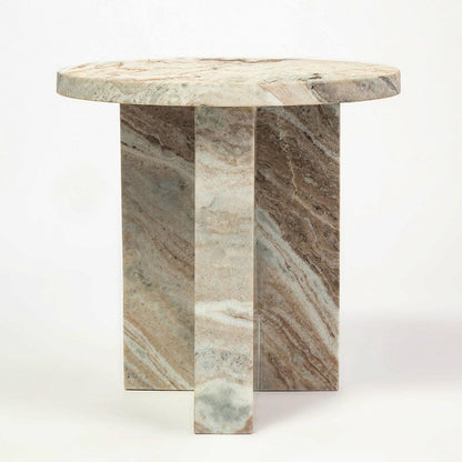 Obelisk Solid Marble Side Table - decorstore