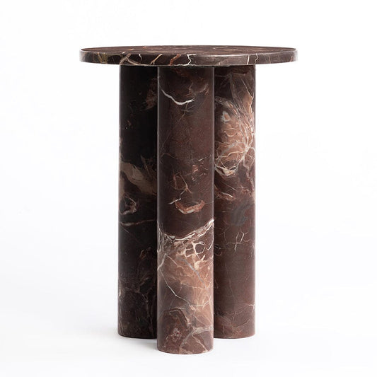 Column Solid Marble Accent Table - decorstore