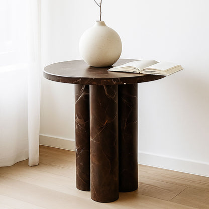Column Solid Marble Accent Table - decorstore