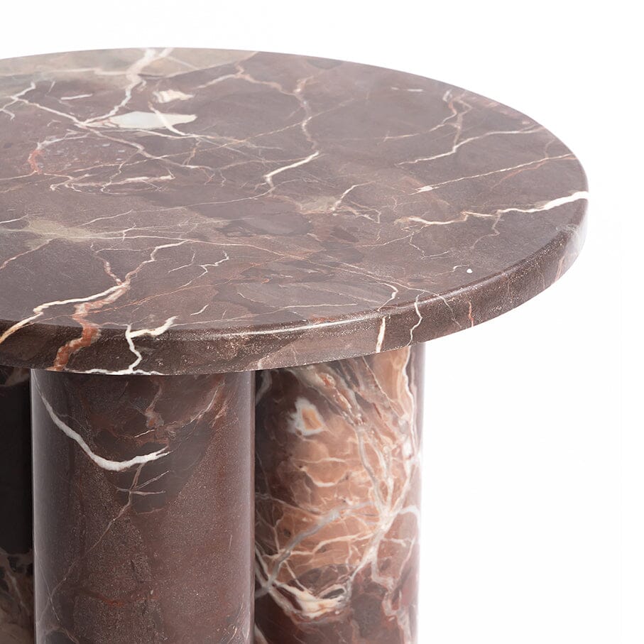 Column Solid Marble Accent Table - decorstore