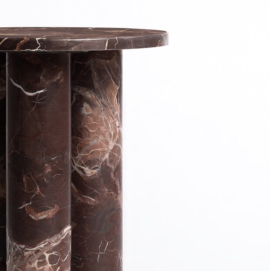 Column Solid Marble Accent Table - decorstore