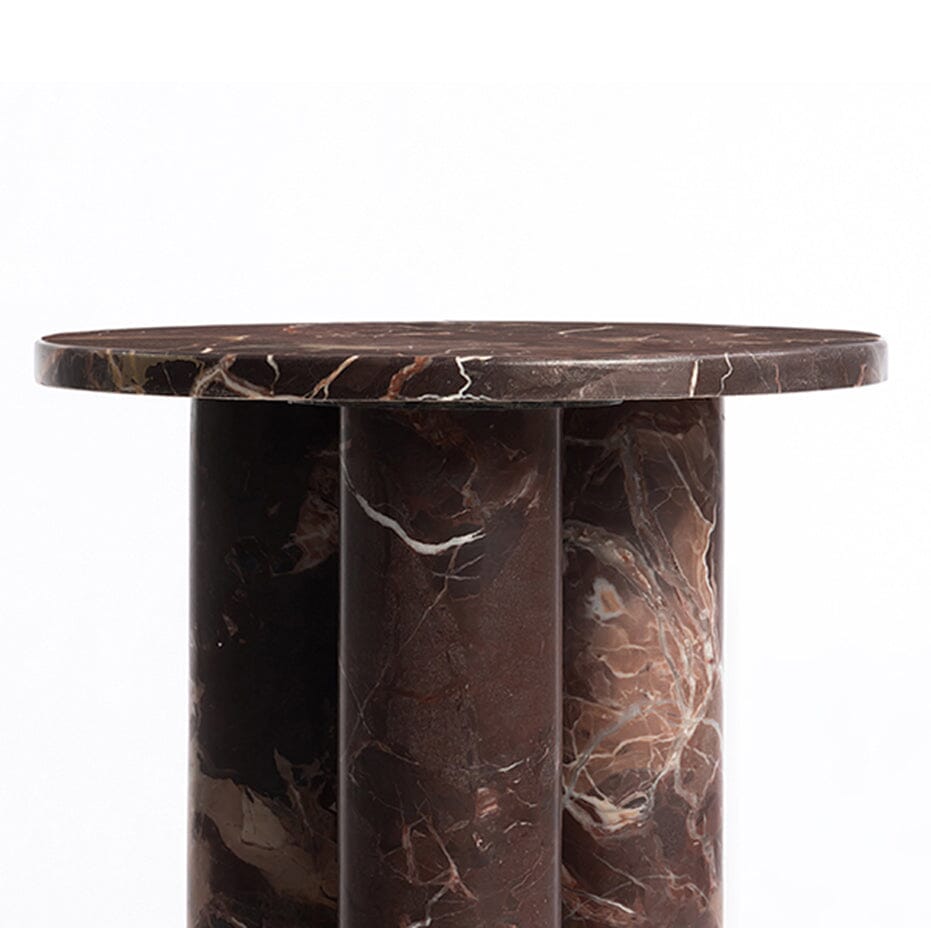Column Solid Marble Accent Table - decorstore