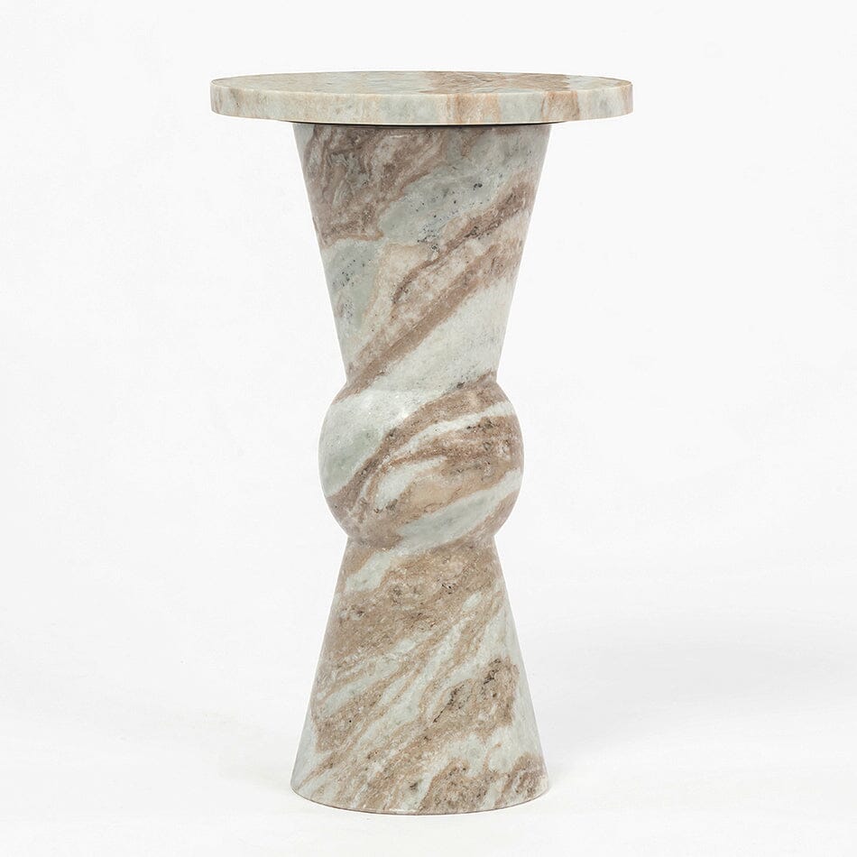 Tundra Solid Marble Side Table - decorstore