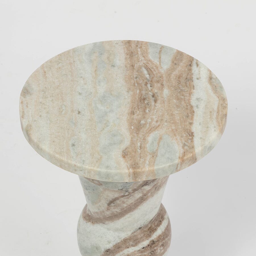 Tundra Solid Marble Side Table - decorstore