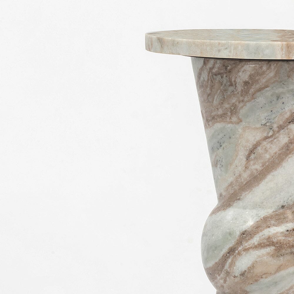 Tundra Solid Marble Side Table - decorstore