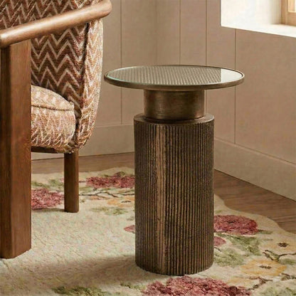 Mangowood Glass Table